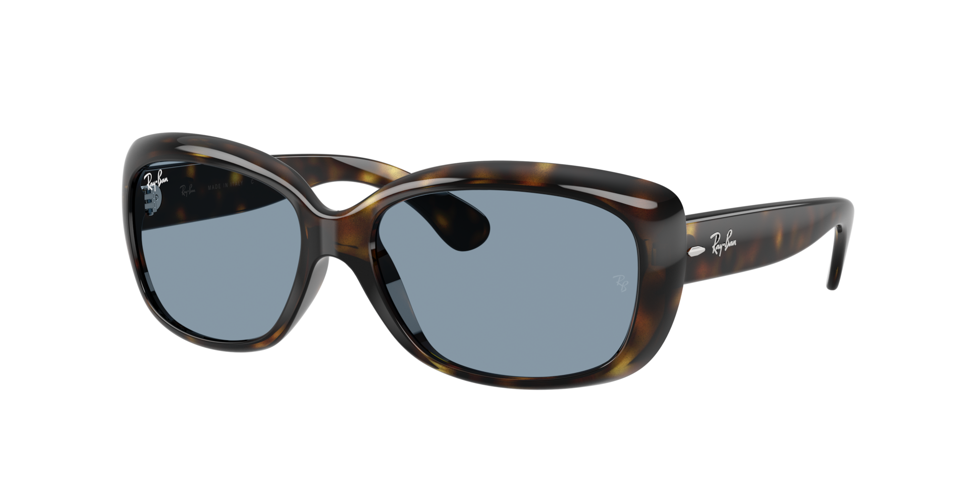 Ray-Ban Vrouwelijk Sunglass Jackie Ohh -  Framekleur: Licht Havana, Lenskleur: Blauw
