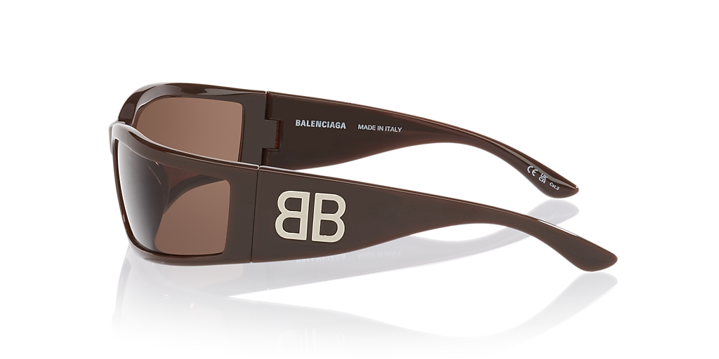 Balenciaga BB0458S XXL (73 - 173) with Brown lenses and Brown