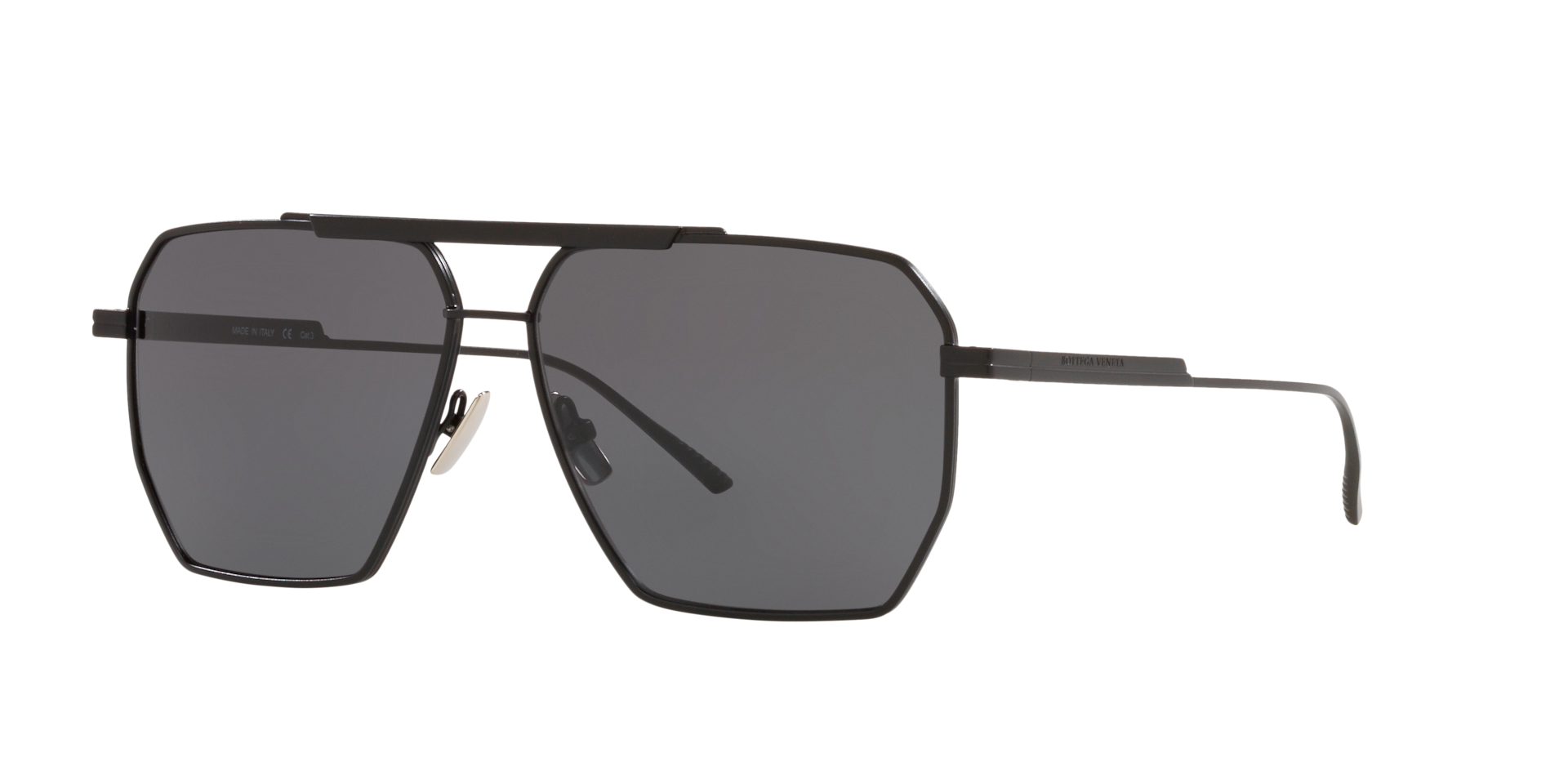 Bottega Veneta BV1012S L (60 - 13) with Grey lenses and Black