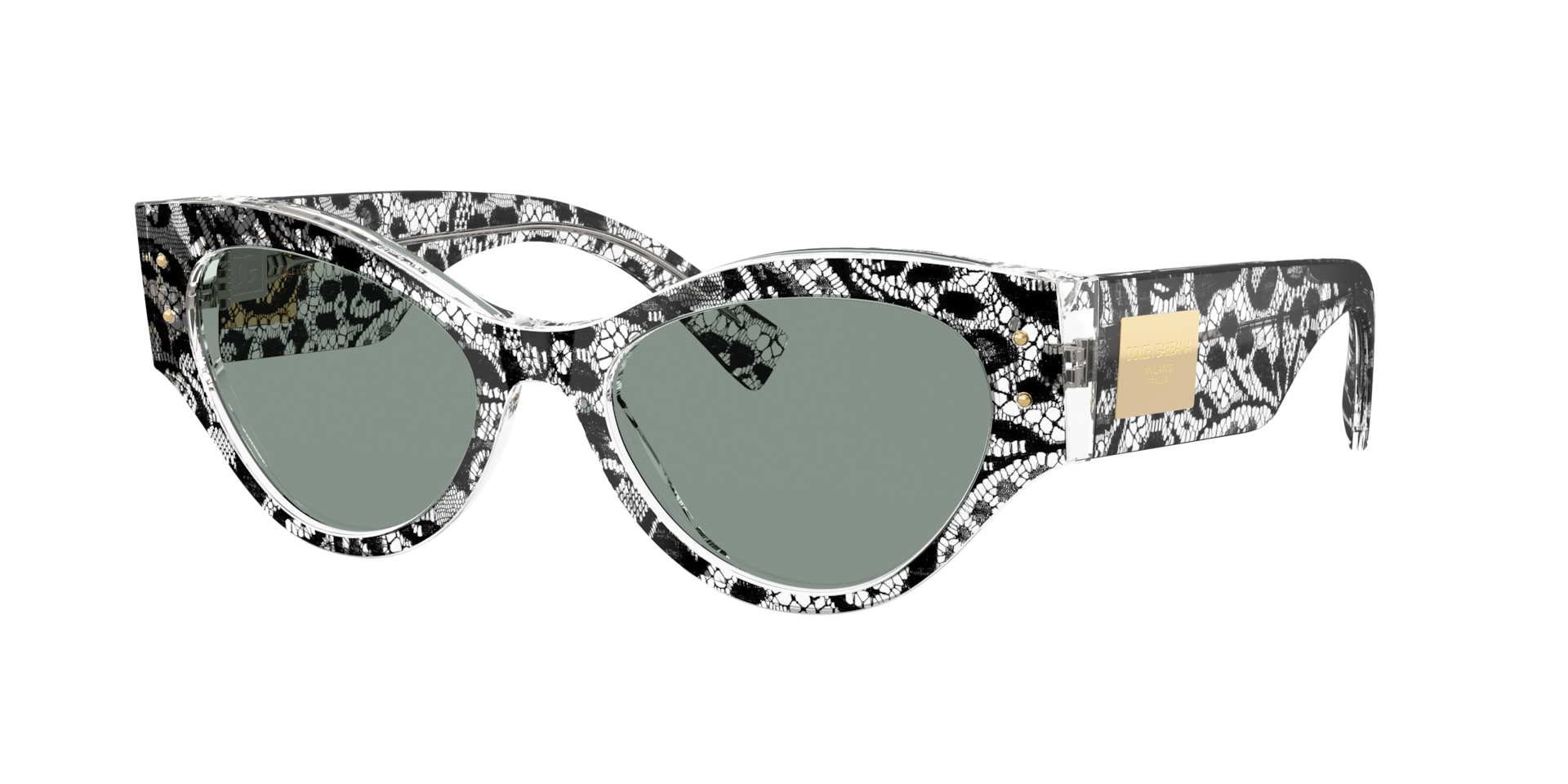 DolceGabbana Femme Sunglass DG4480 - Couleur du Monture Noir Dentelle Couleur de Lentille Gris 242 €