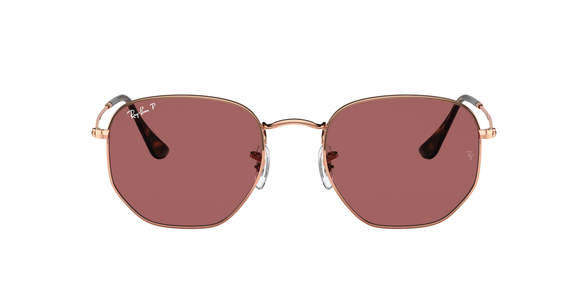 Ray-Ban Hexagonal Flat Lenses M (51 - 21) with Violet lenses and