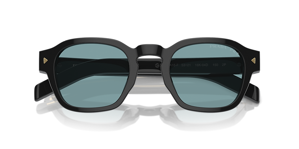 Prada PR A16SF L (53 - 21) with Green lenses and Black frame