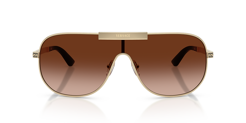 Versace VE2293 XXL (0 - 140) with Brown lenses and Gold frame