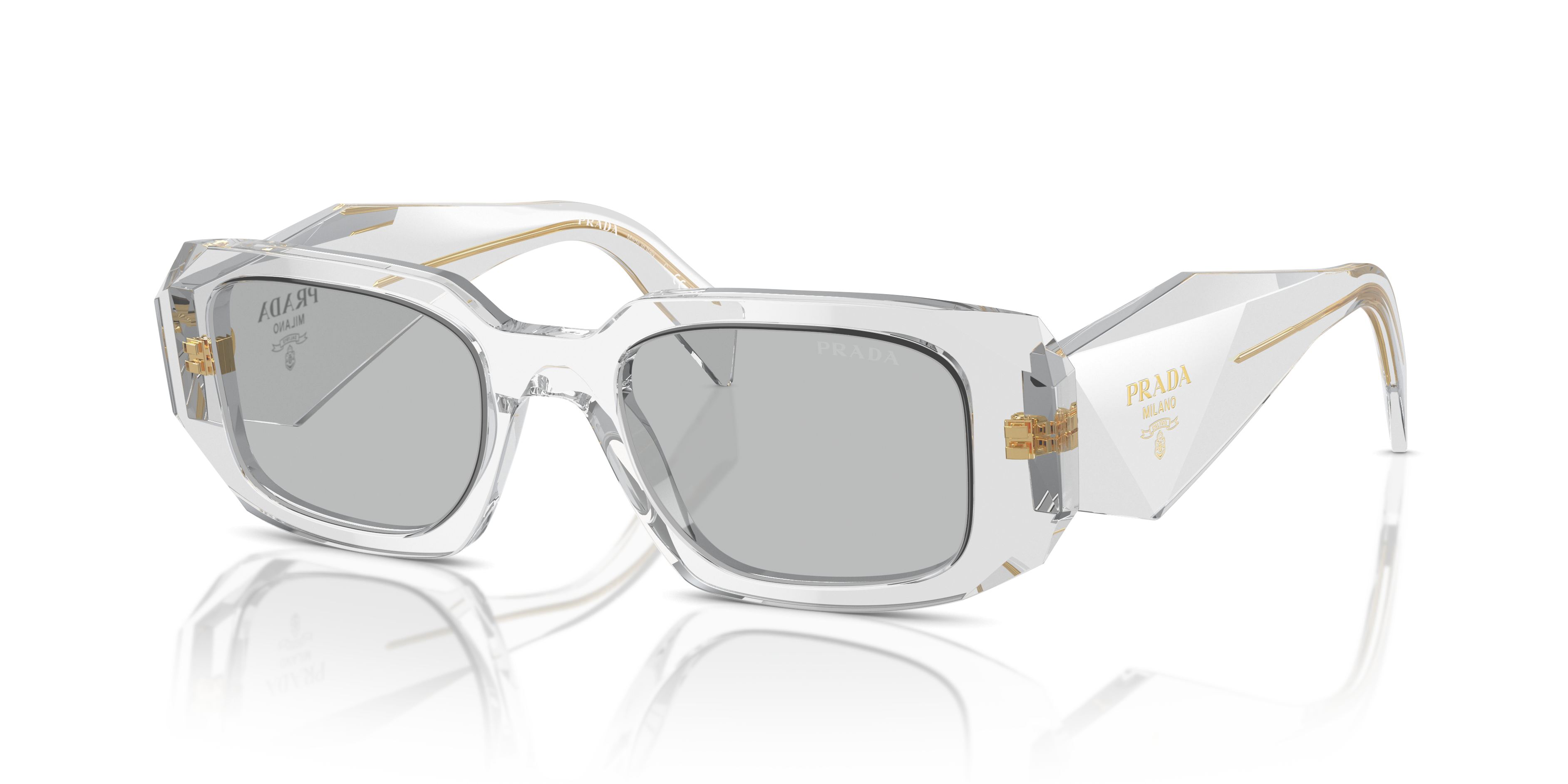 Prada PR 17WS S (49 - 20) with Grey lenses and Grey frame
