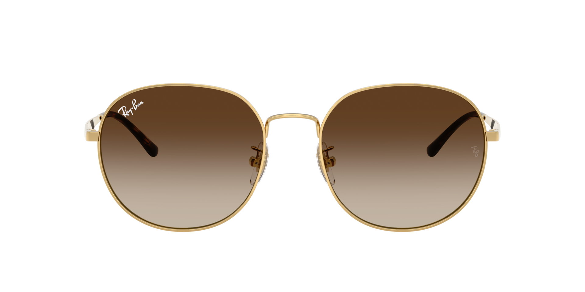 Ray-Ban RB3727D XL (57 - 19) with Brown lenses and Gold frame