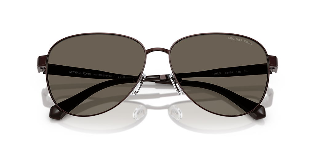 Michael Kors Biarritz XXL (61 - 14) with Brown lenses and Brown