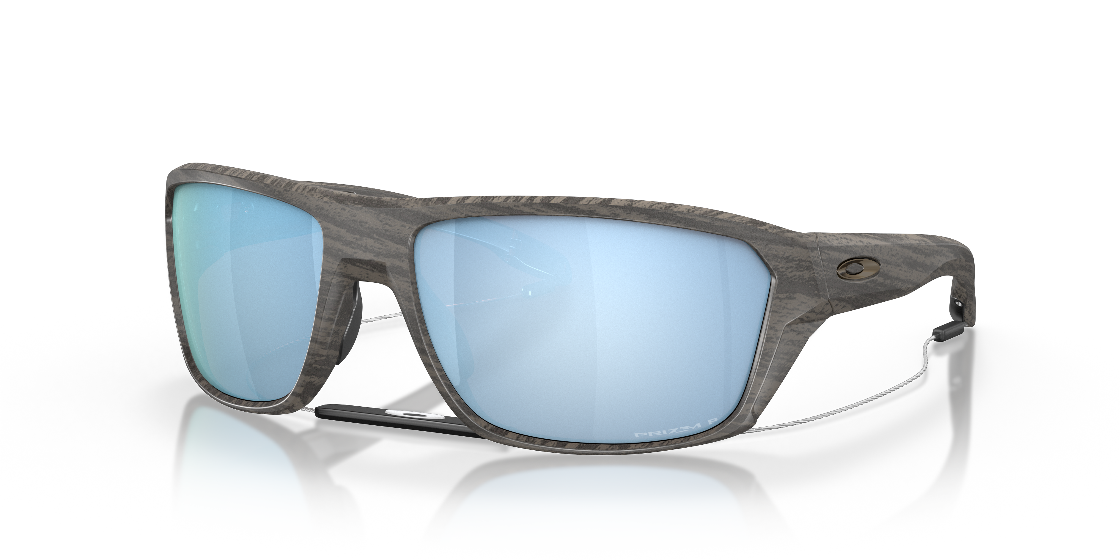 Oakley Split Shot Woodgrain Collection M (64 - 17) with Blue