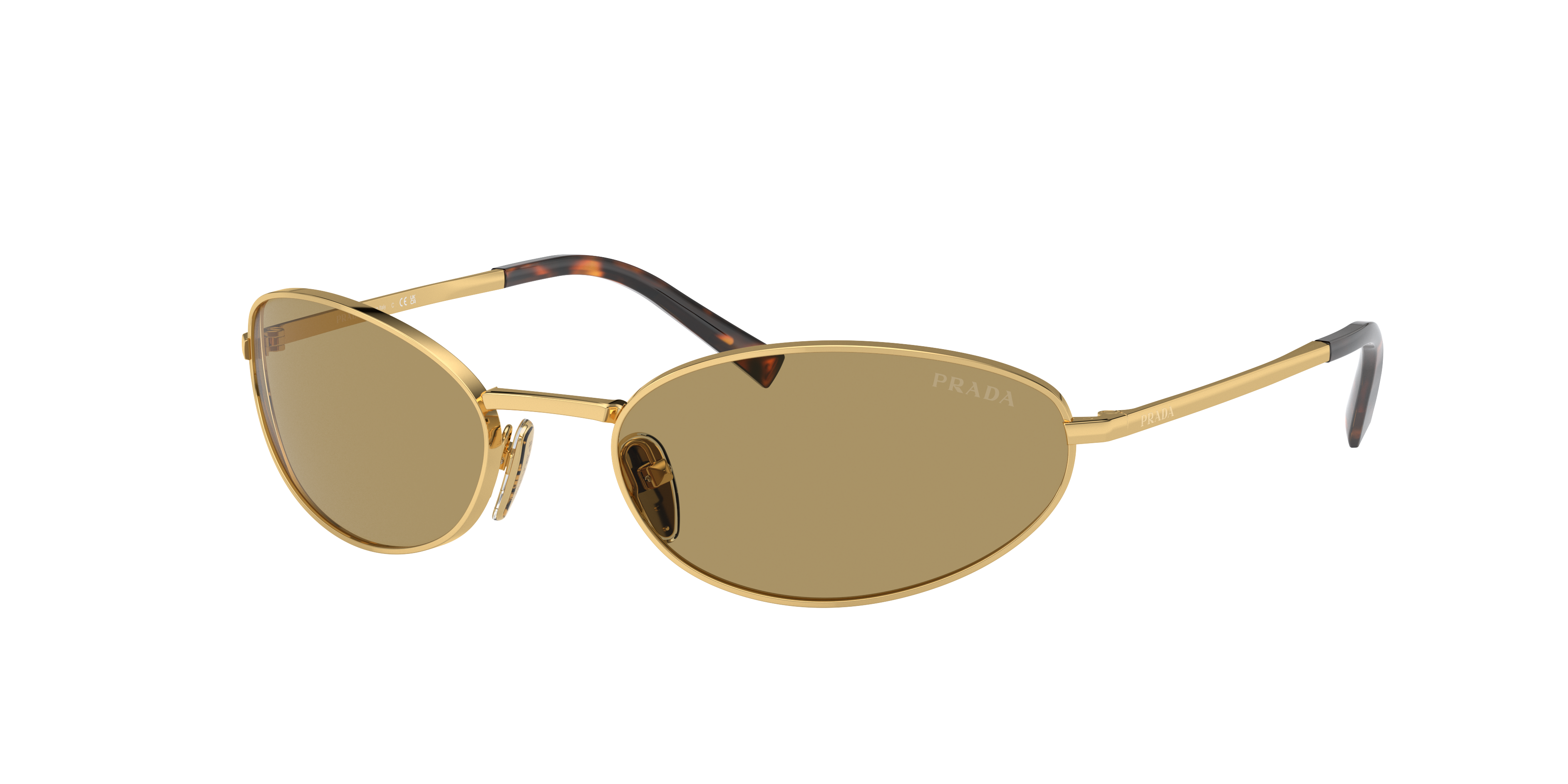 Prada PR A59S L (59 - 19) with Green lenses and Gold frame