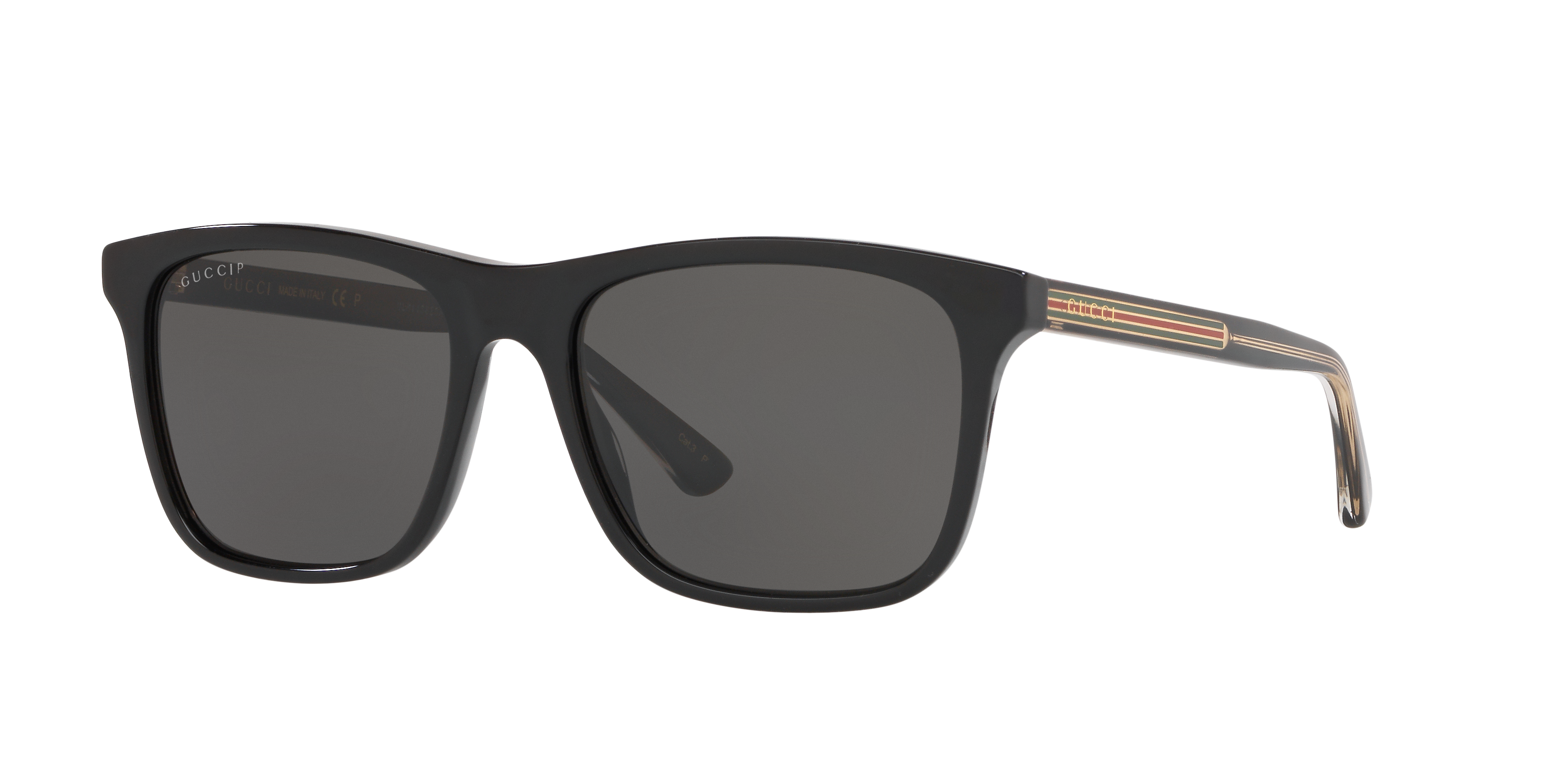 Gucci GG0381SN M (57 - 18) with Black lenses and Black frame