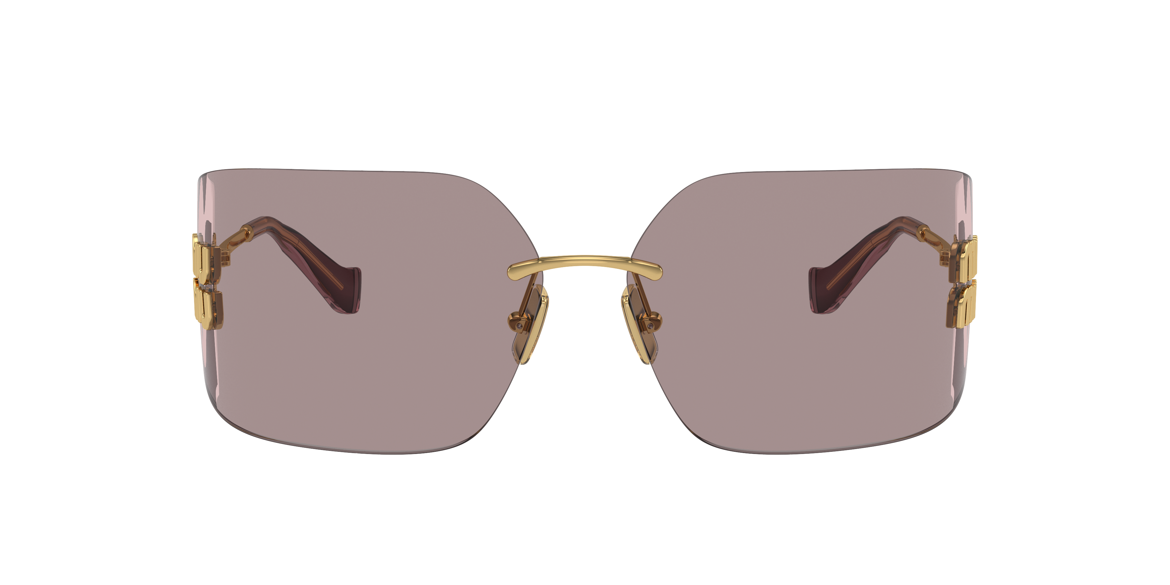 Miu Miu MU 54YS L (80 - 14) with Violet lenses and Gold frame