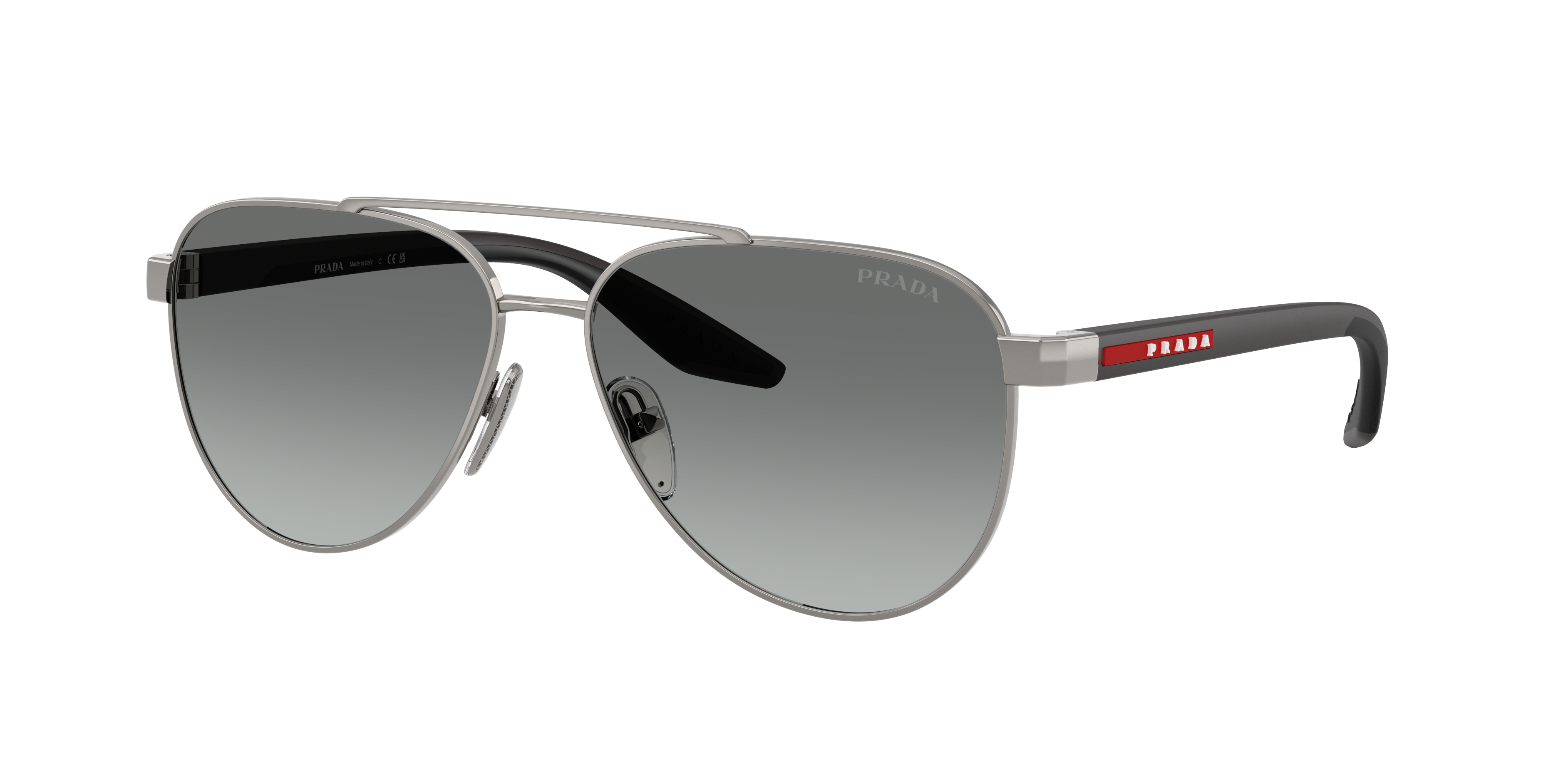 Prada Linea Rossa Man Sunglass PS A52S -  Frame color: Gunmetal, Lens color: Grey Gradient