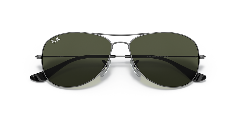 RB Ray-Ban Cockpit M (56 - 14) with Green lenses and Grey frame