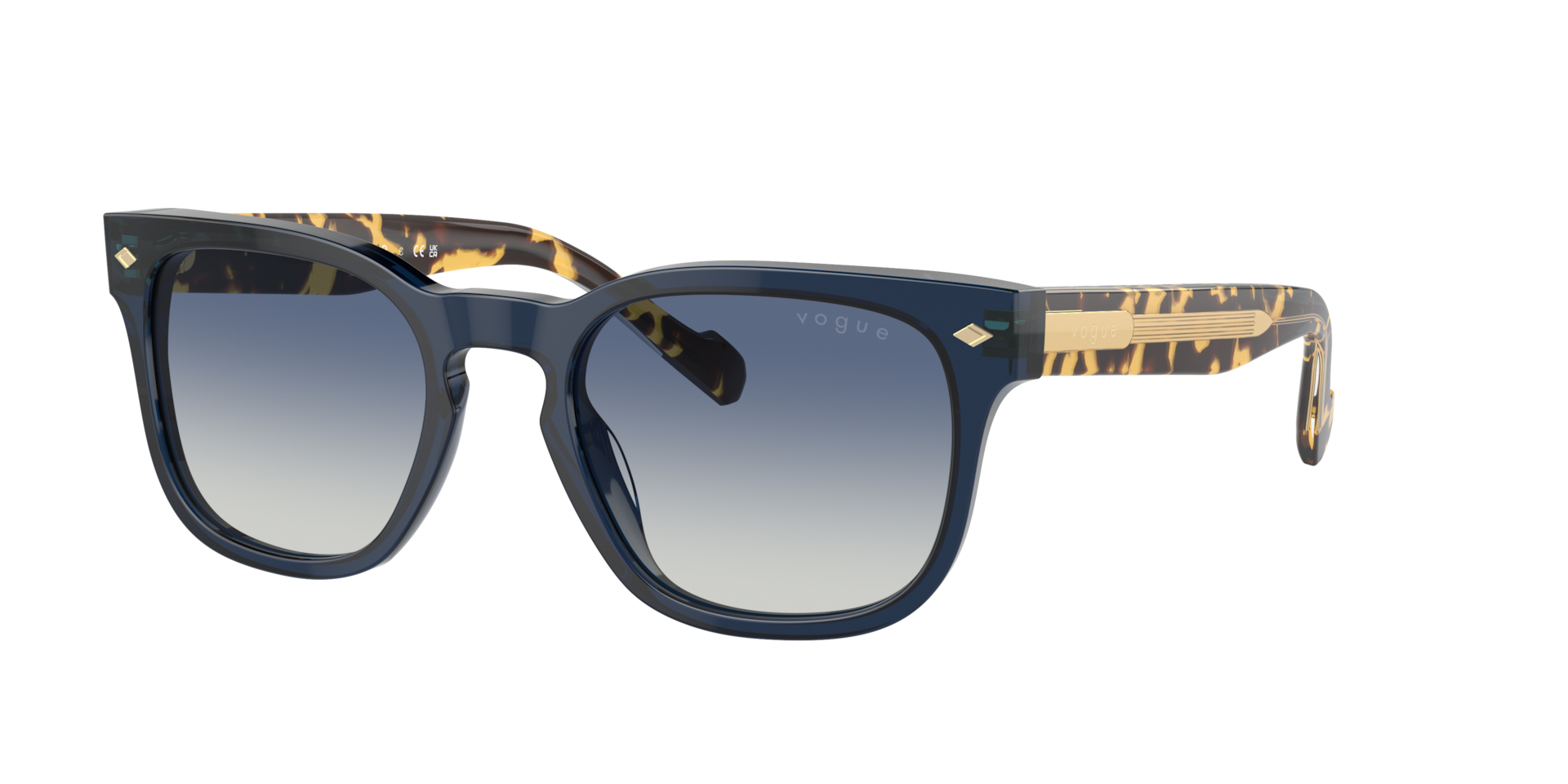 Vogue Eyewear Man Sunglass VO5571S -  Frame color: Transparent Blue, Lens color: Grey Gradient Blue