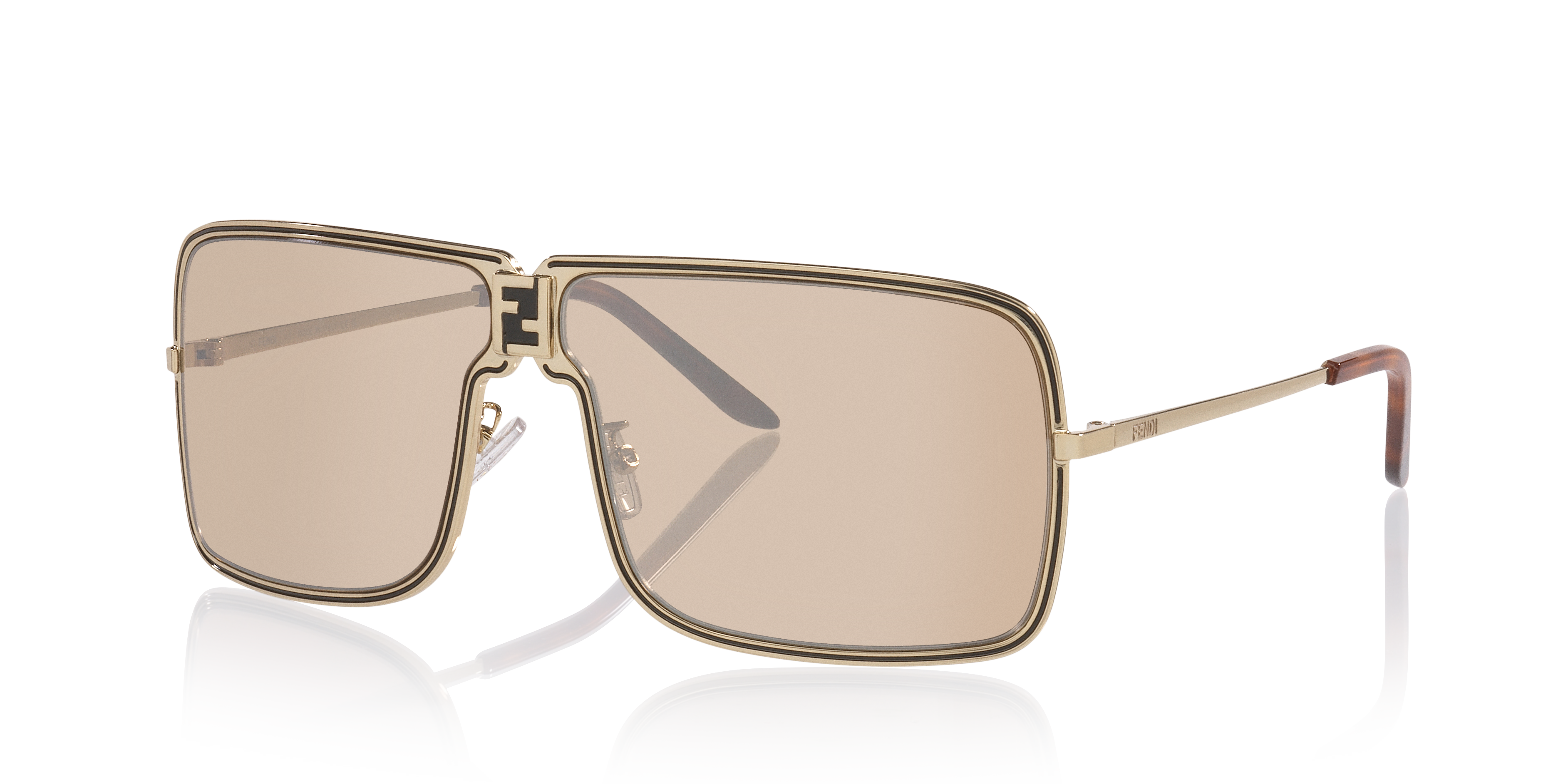 Fendi Fendiness FE40195U XXL (67 - 10) met Zilver Brillenglazen en