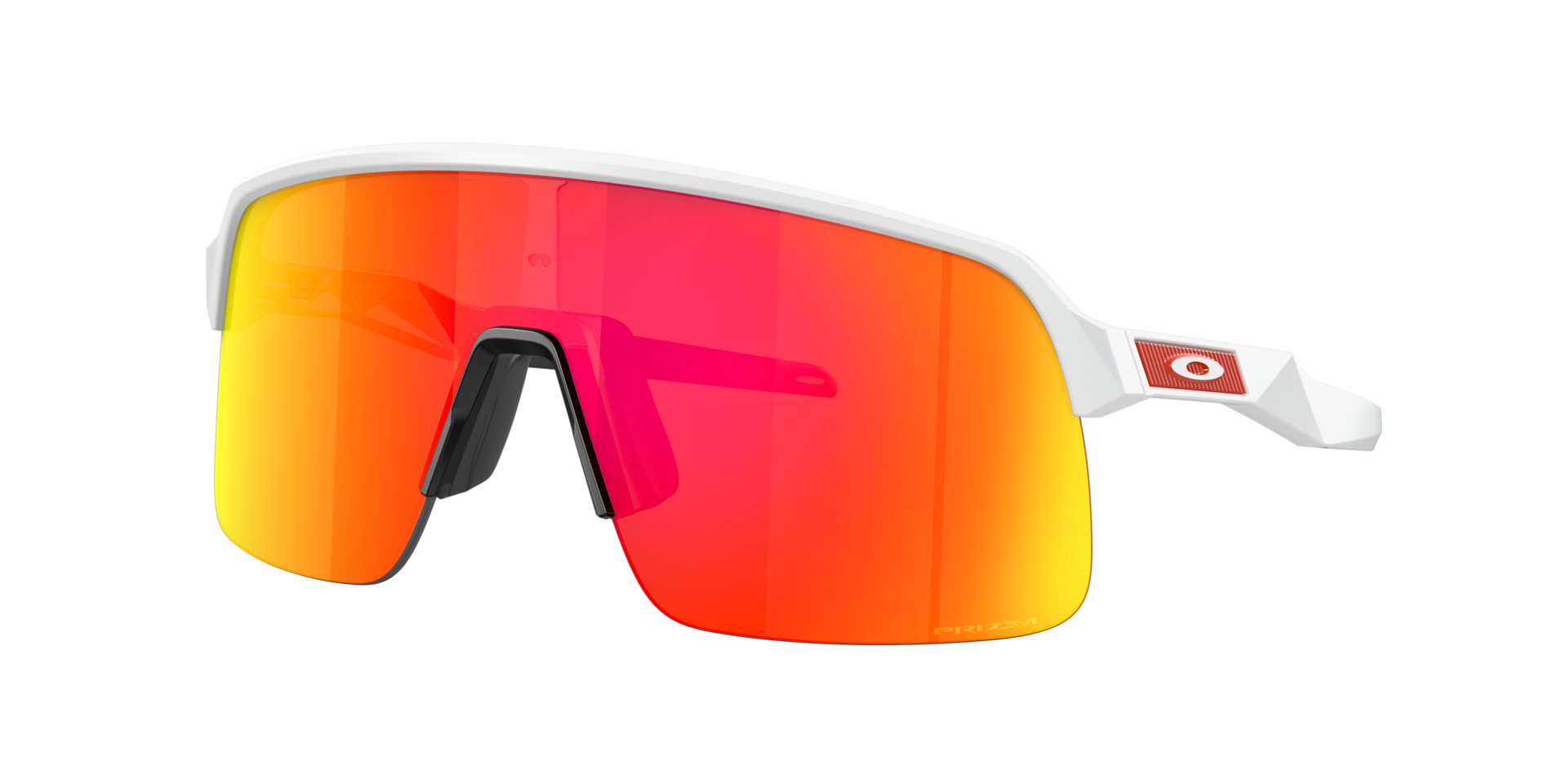 Oakley Unisex Sunglass Sutro Lite - Color del Marco: Blanco Mate, Color de la Lente: Prizm Ruby