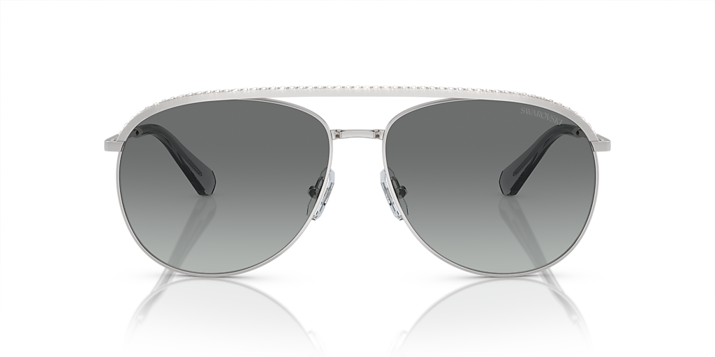 Swarovski SK7005 L (58 - 15) with Grey lenses and Silver frame