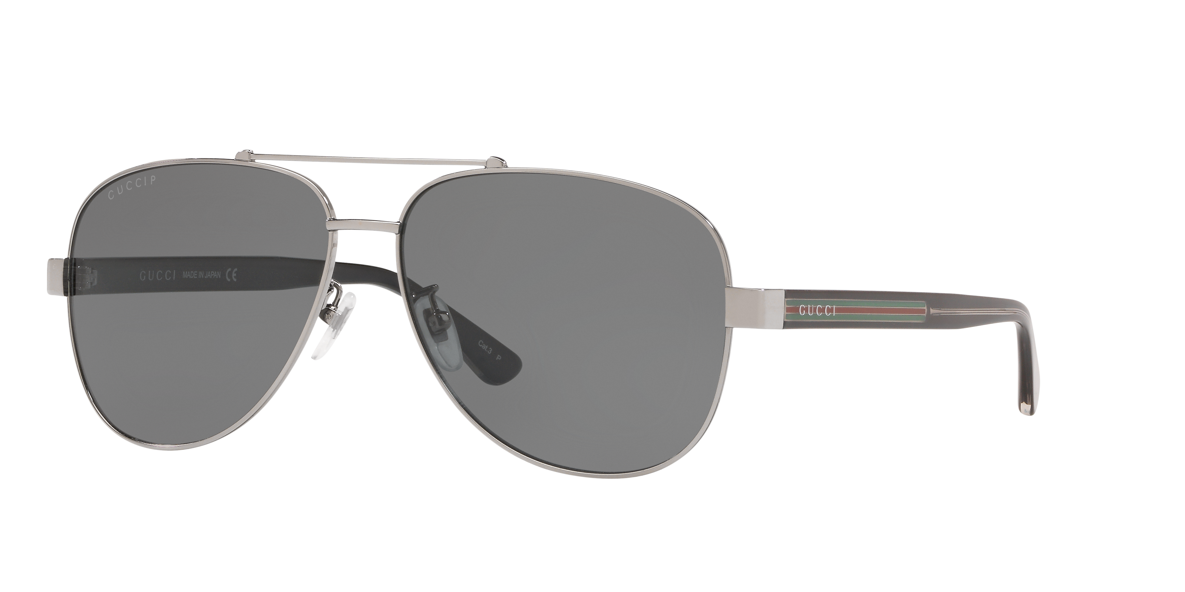 Gucci GG0528S XXL (63 - 14) with Grey lenses and Silver frame