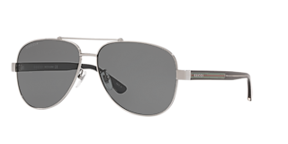 Gucci GG0529S XXL (60 - 17) with Grey lenses and Gold frame