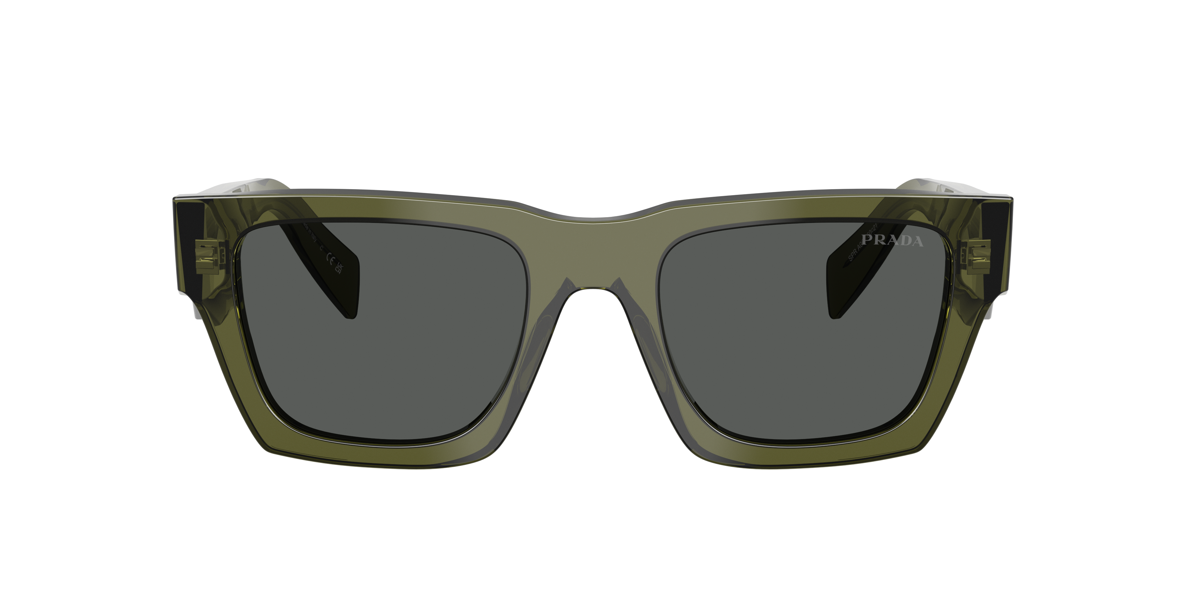 Prada PR A06S M (50 - 21) with Grey lenses and Green frame