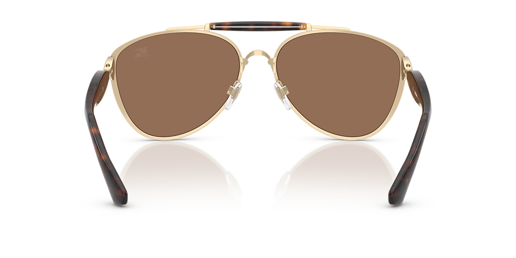 Burberry BE3160 XXL (61 - 17) with Brown lenses and Gold frame
