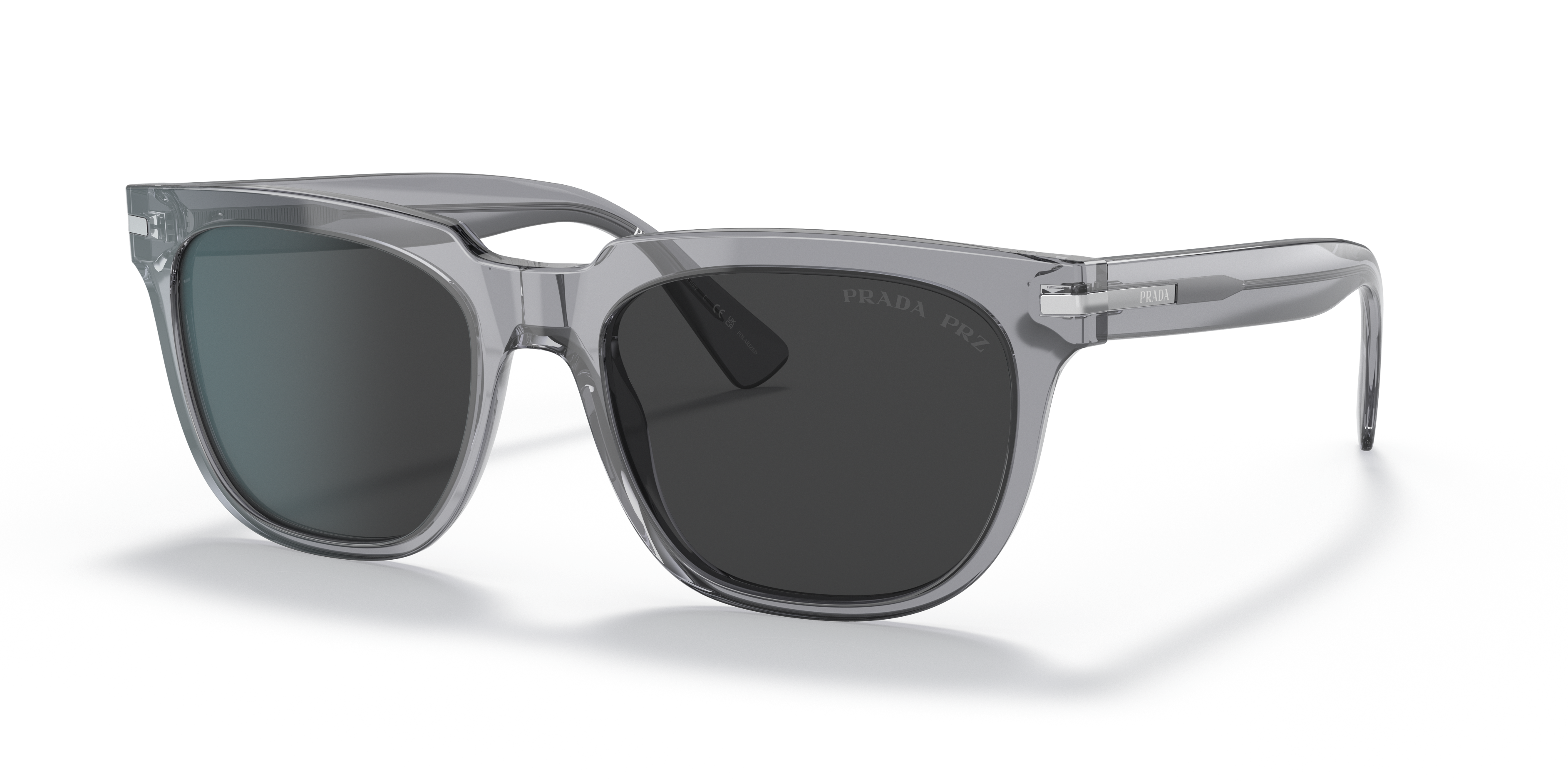 Prada PR 04YS XL (56 - 19) with Black lenses and Grey frame