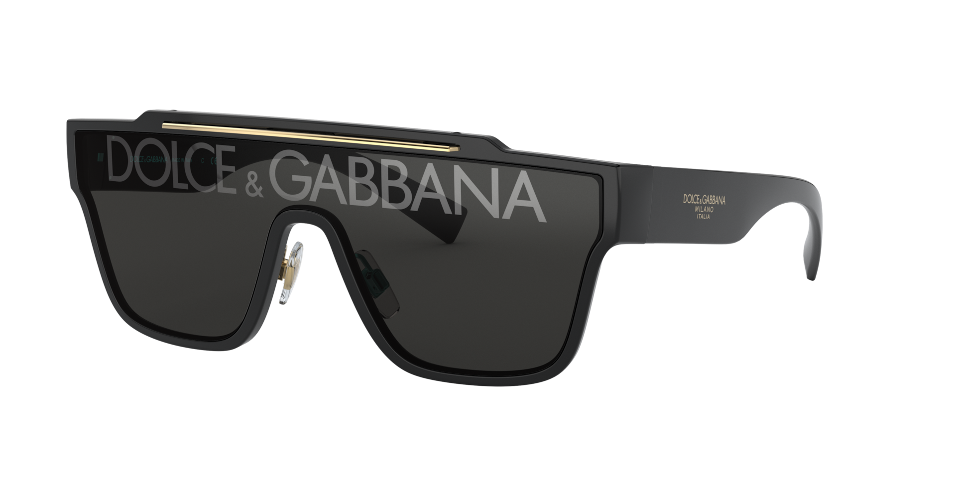 Dolce&Gabbana Man Sunglass DG6125 -  Frame color: Black, Lens color: Dark Grey Tampo D&G Silver