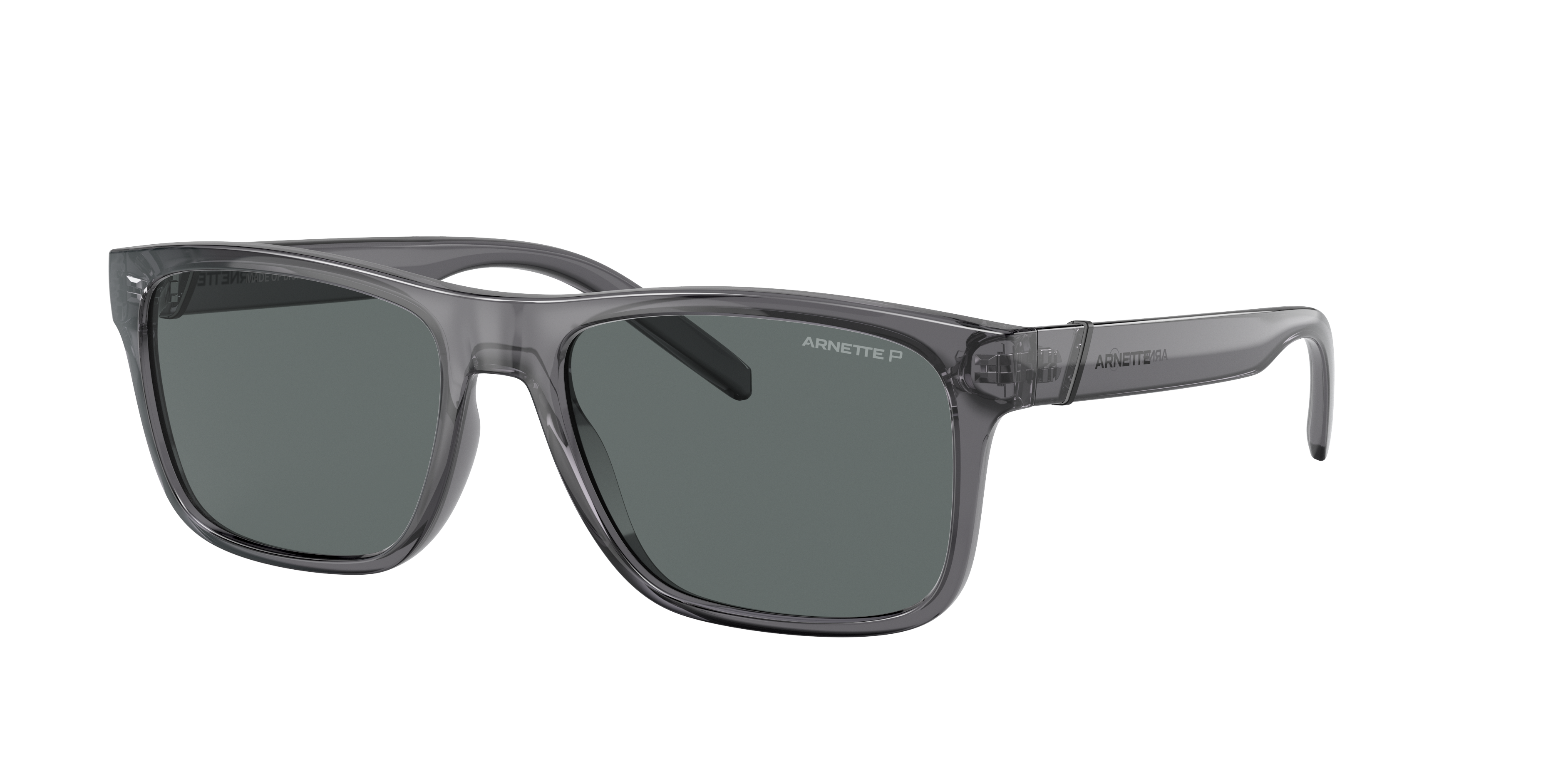 Arnette Man Sunglass Bandra -  Frame color: Transparent Gray, Lens color: Polarized Dark Grey