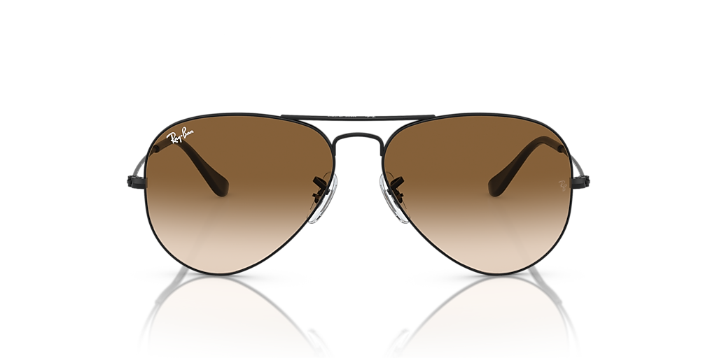 Ray-Ban Aviator Gradient XXL (62 - 14) with Brown lenses and Black