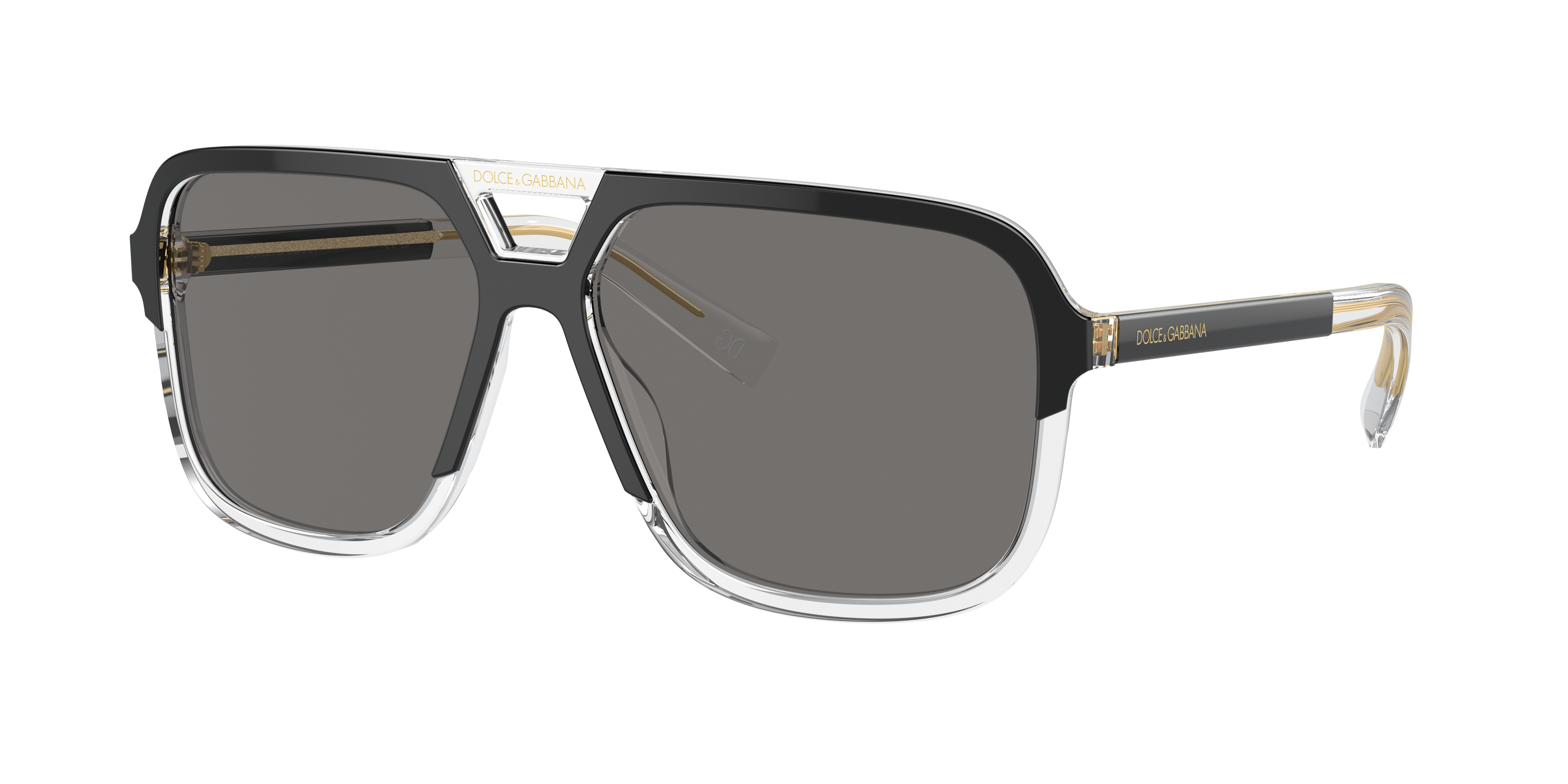 Dolce&Gabbana DG4354 M (58 - 15) with Grey lenses and Black frame