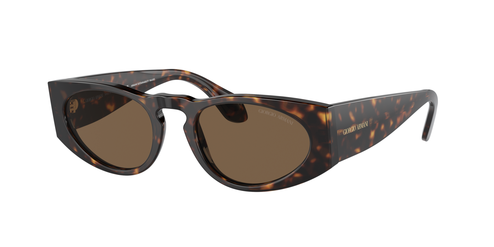 Giorgio Armani Man Sunglass AR8216 -  Frame color: Havana, Lens color: Dark Brown