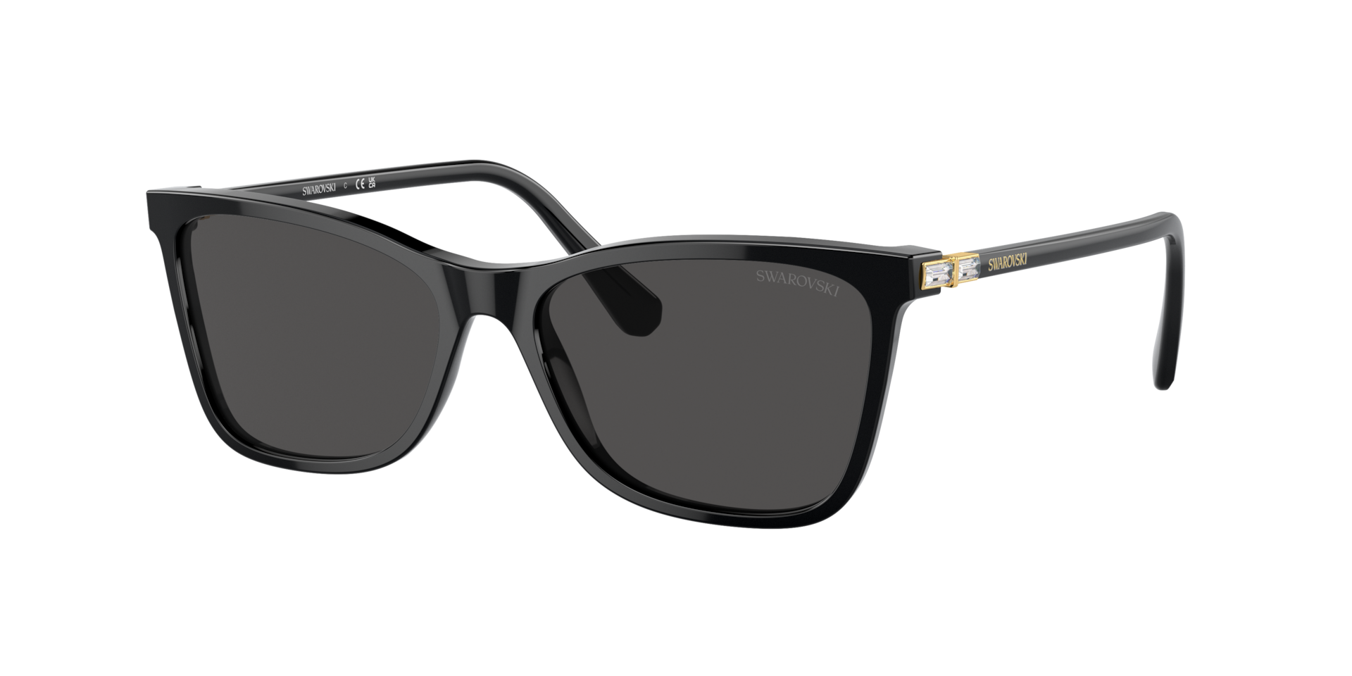 Swarovski Woman Sunglass SK6004 -  Frame color: Black, Lens color: Dark Grey