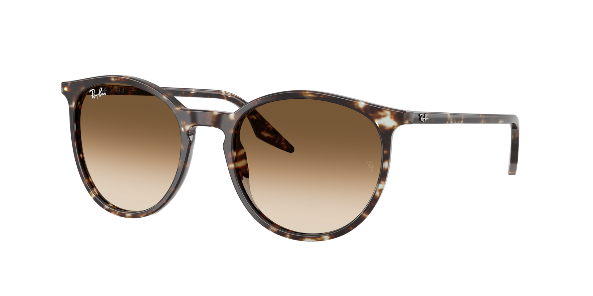 Ray-Ban Unisex Sunglass RB2204 -  Frame color: Havana Yellow Tortoiseshell, Lens color: Clear Gradient Brown
