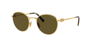 Miu Miu MU 56ZS L (56 - 17) met Grijs Brillenglazen en Goud