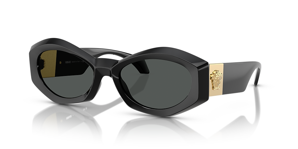 Versace VE4466U M (54 - 19) with Grey lenses and Black frame
