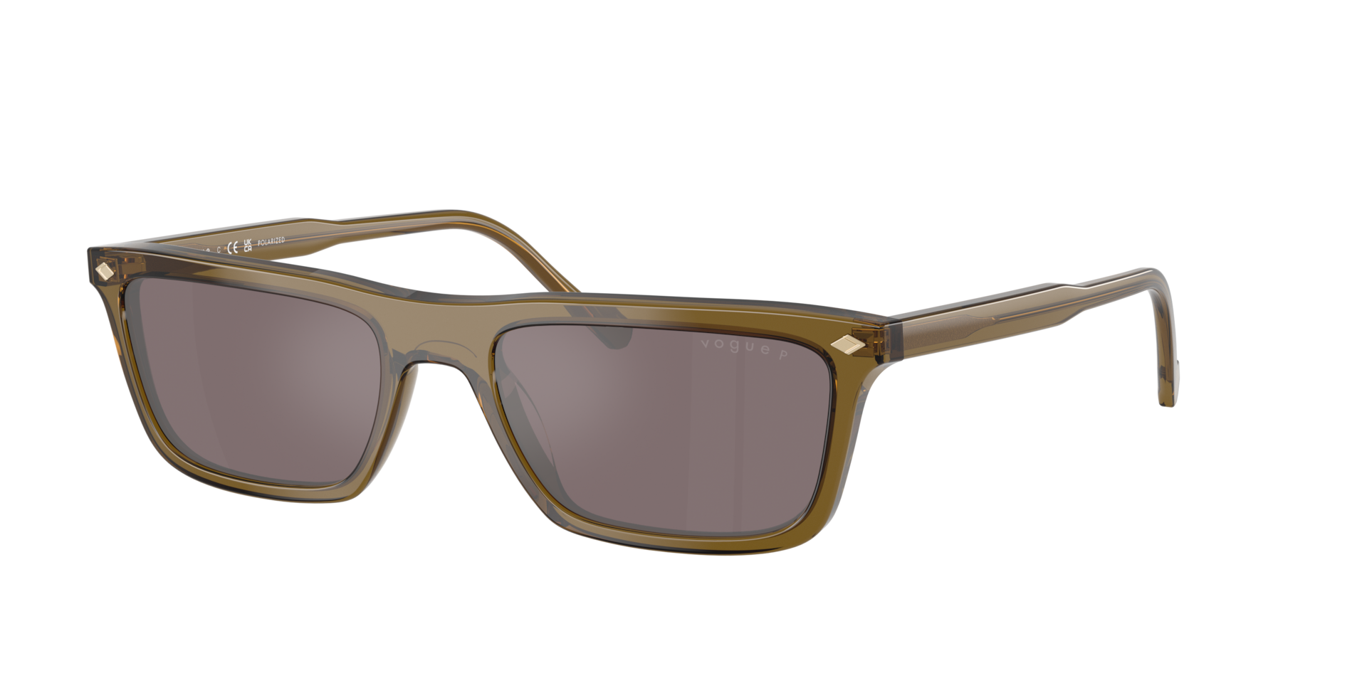 Vogue Eyewear Pink Man Vo5687s 3260Lb Sunglasses Acetate Green Pillow Polarized - Image 2