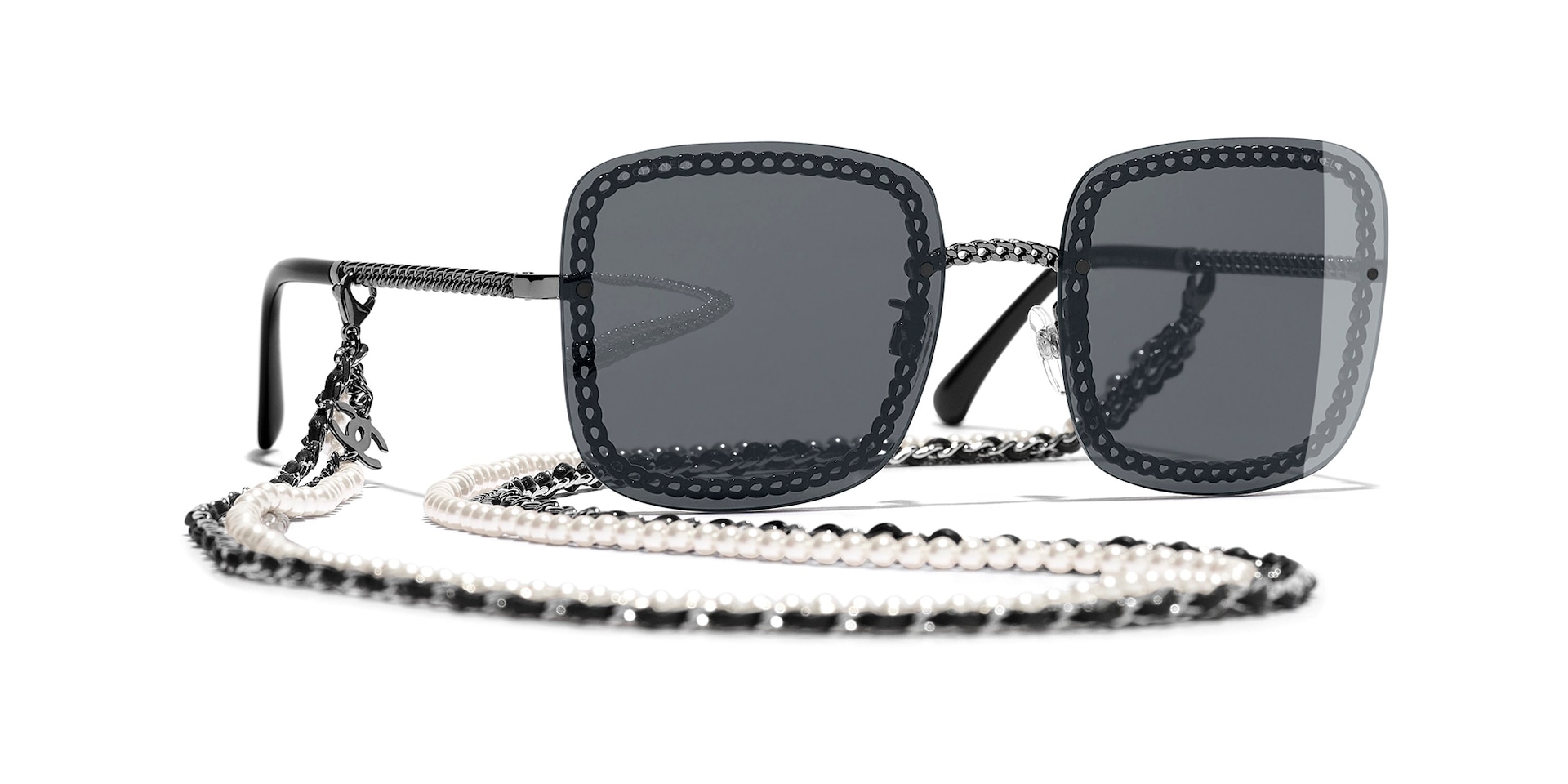 Chanel Square Sunglasses CH4244 L (57 - 18) with Grey lenses and 