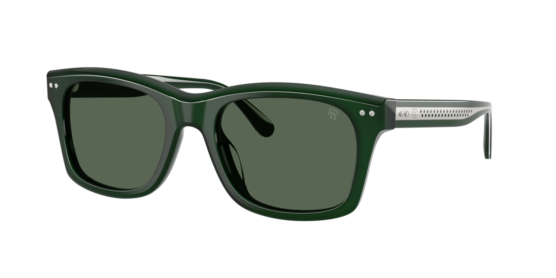 Ralph Lauren Unisex Sunglass RL8237U -  Frame color: Milky Dark Green, Lens color: Dark Green