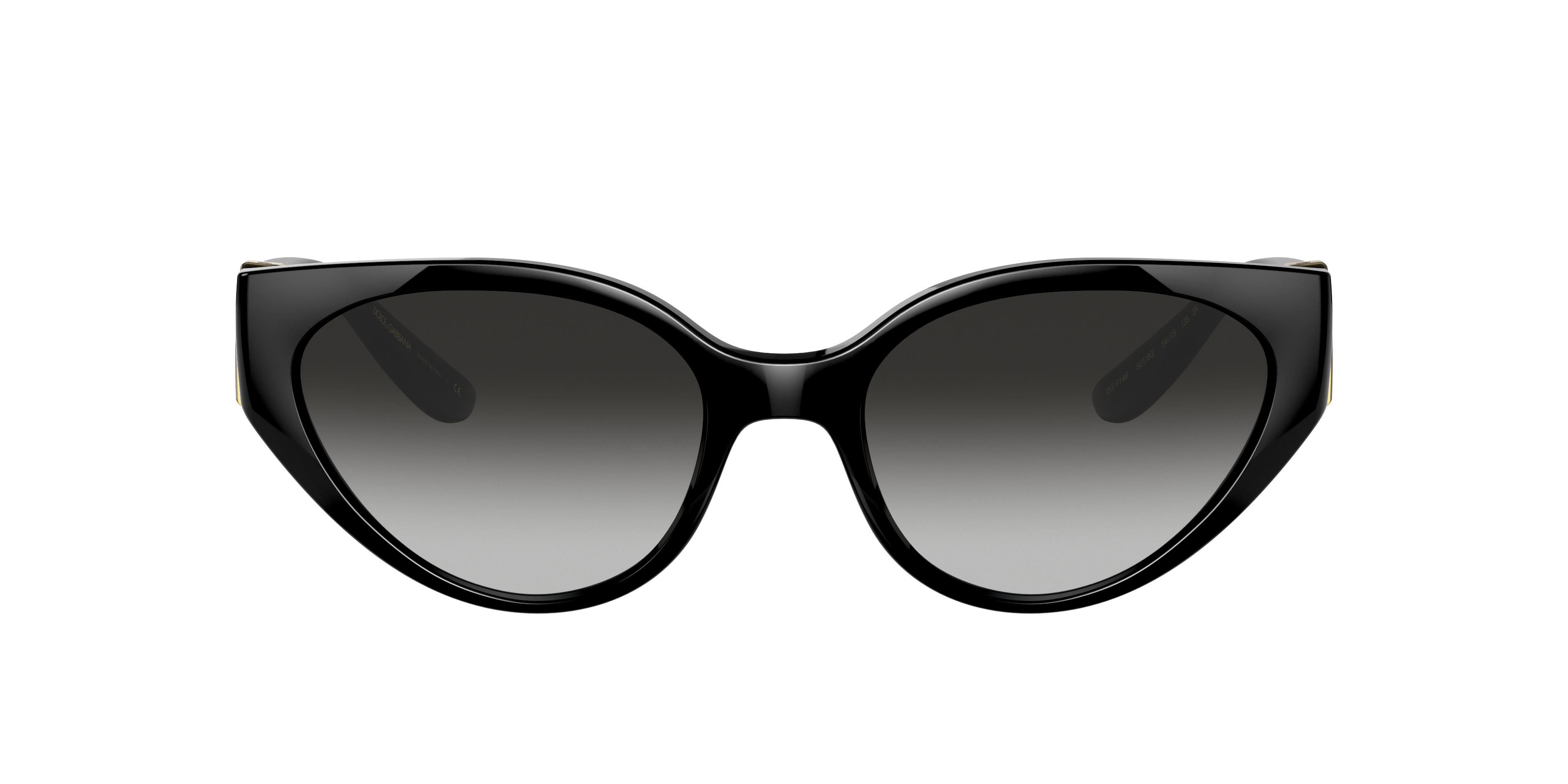 Dolce&Gabbana DG6146 XL (54 - 19) with Grey lenses and Black frame