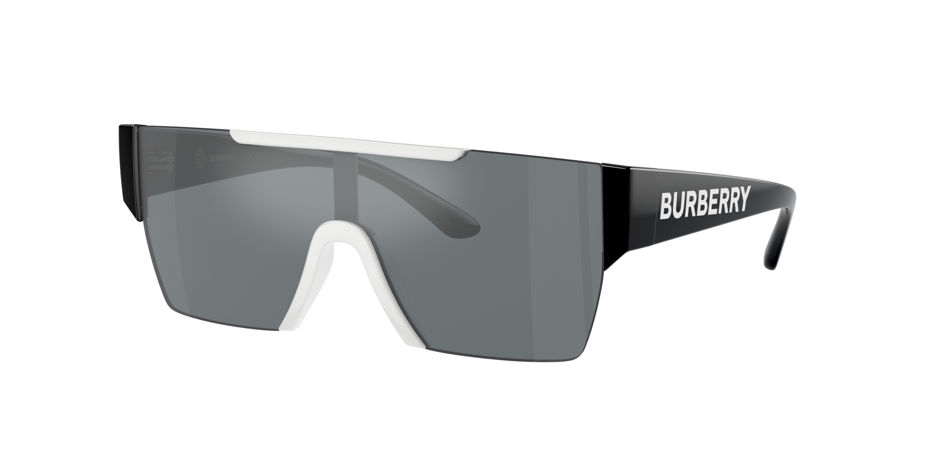 Burberry Unisex Sunglass JB4387 Kids -  Frame color: White, Lens color: Grey Mirror Black
