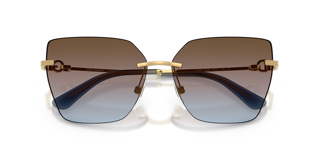 Dolce&Gabbana DG2321 XL (62 - 14) with Blue lenses and Gold  display picture 1