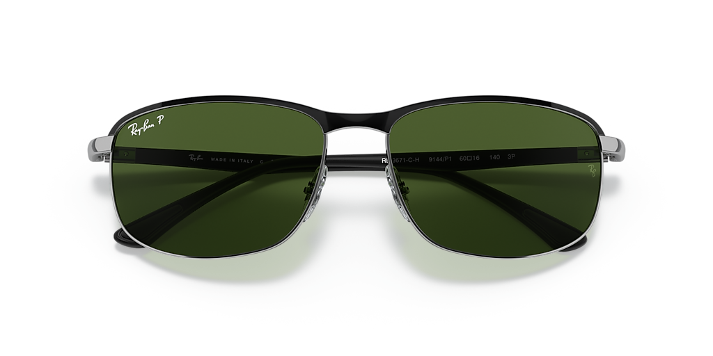 Ray-Ban RB3671 Polarized+ Lenses XXL (60 - 16) with Green lenses