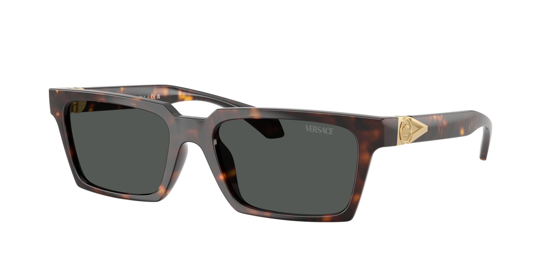 Versace Man Sunglass VE4490U -  Frame color: Havana, Lens color: Dark Grey