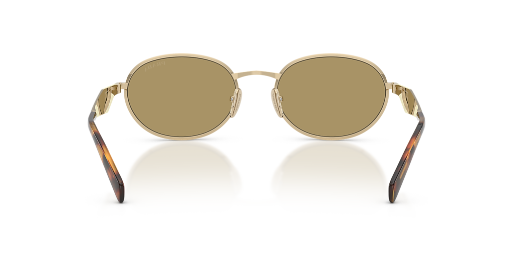Prada PR D57S L (54 - 19) with Green lenses and Gold frame