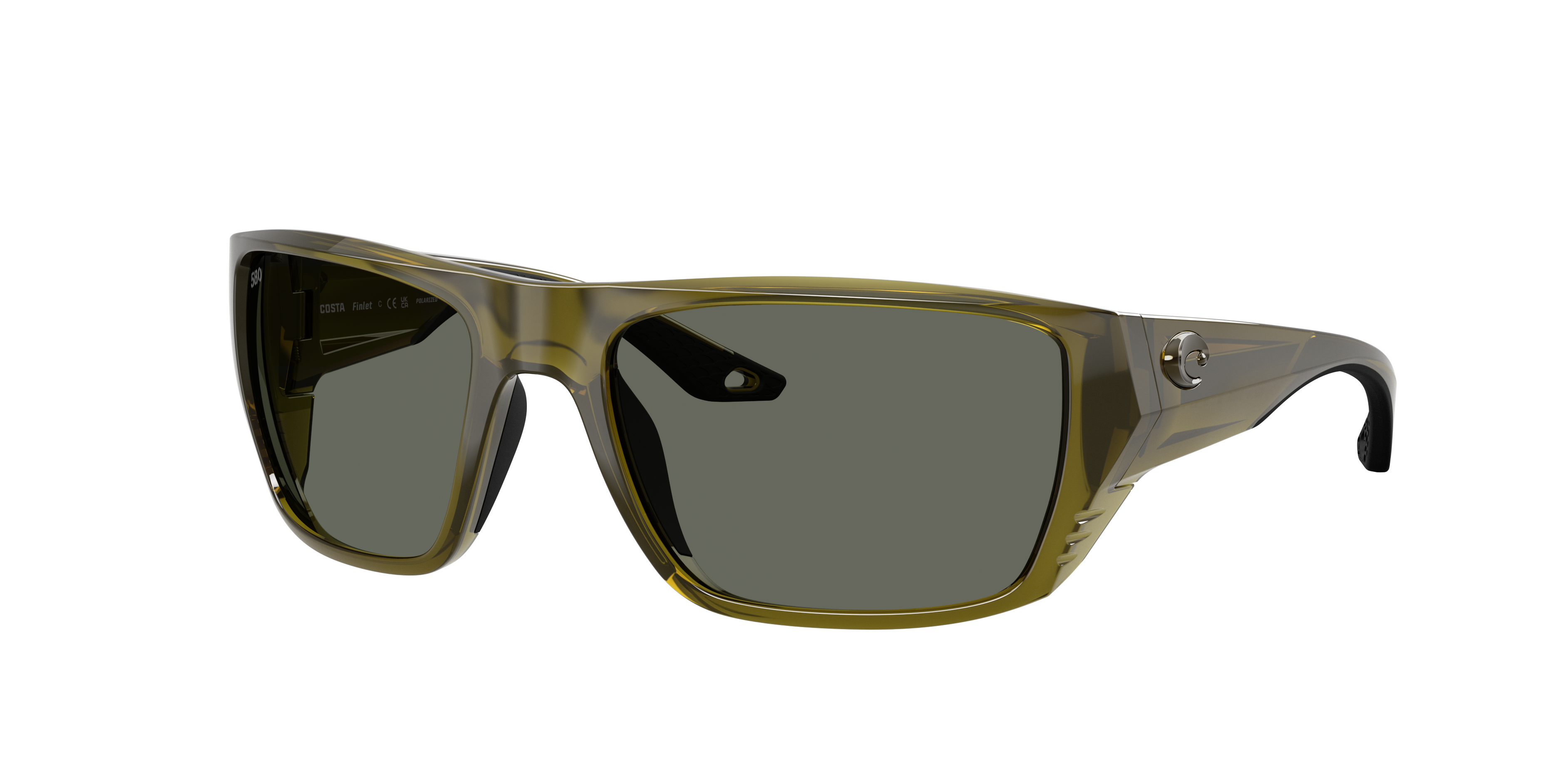 Costa Man Sunglass Finlet -  Frame color: Seagrass, Lens color: Gray
