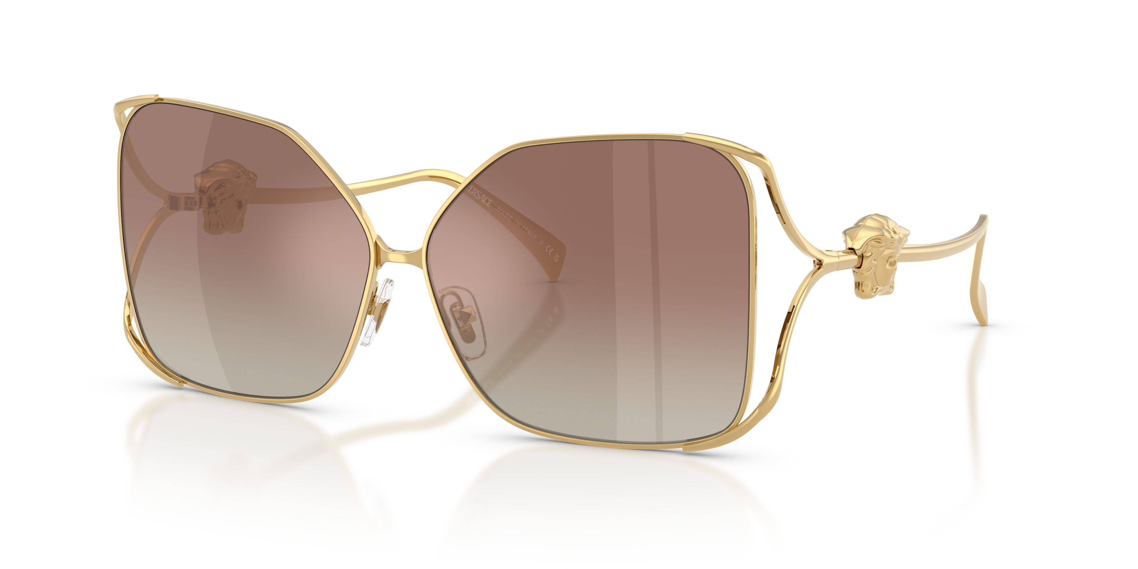 Versace VE2288 XL (62 - 11) with Brown lenses and Gold frame