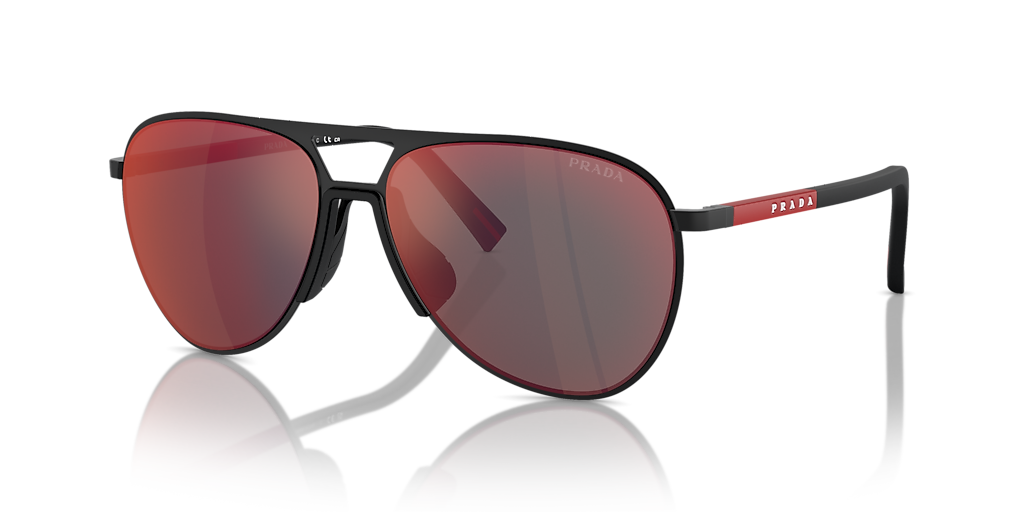 Prada Linea Rossa PS 53ZS XL (59 - 15) with Grey lenses and Black