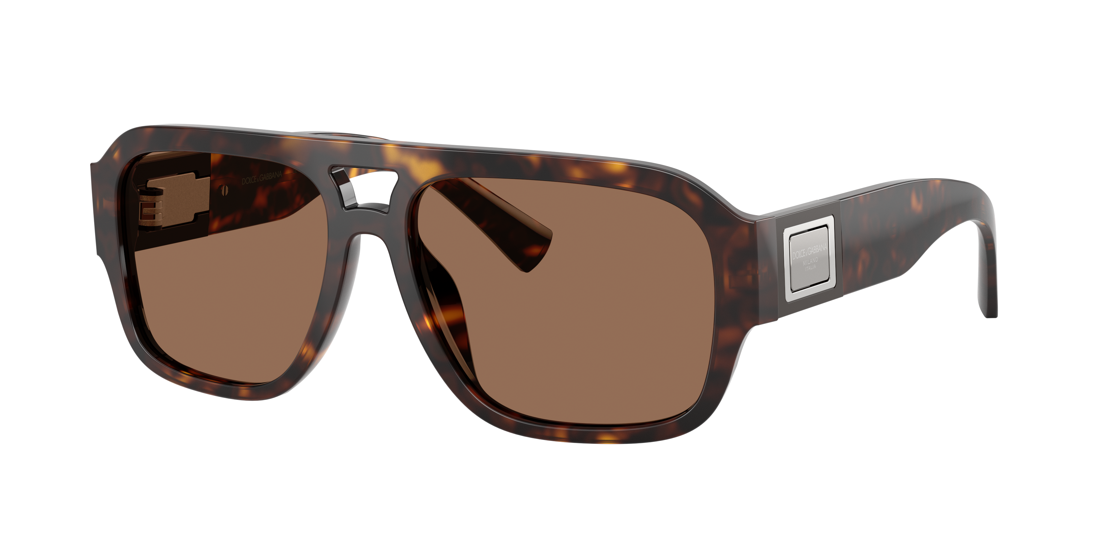 Dolce&Gabbana Herren Dunkelbraun Mann Sunglass Dg4506 - Rahmenfarbe: Havana, Linsenfarbe: