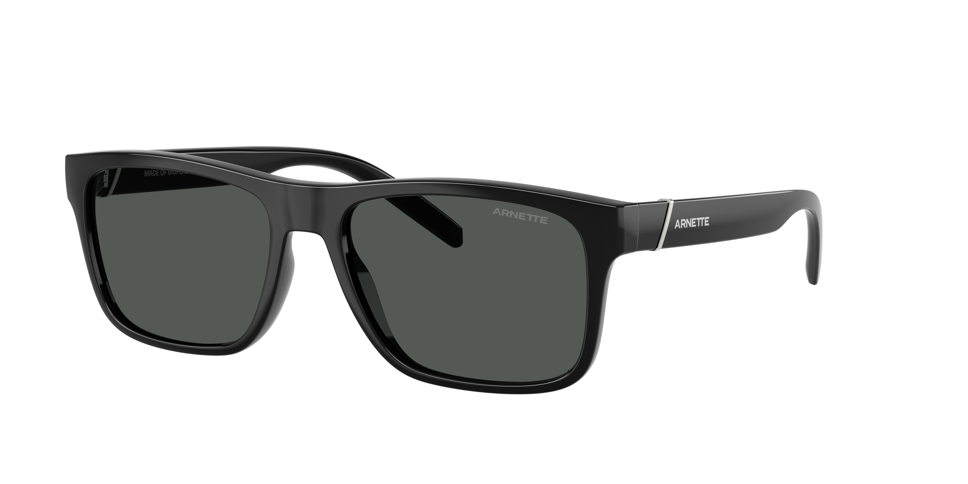 Arnette Man Sunglass Bandra -  Frame color: Black, Lens color: Dark Grey