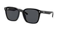 Ray-Ban RB4392D XXL (66 - 17) with Grey lenses and Black frame