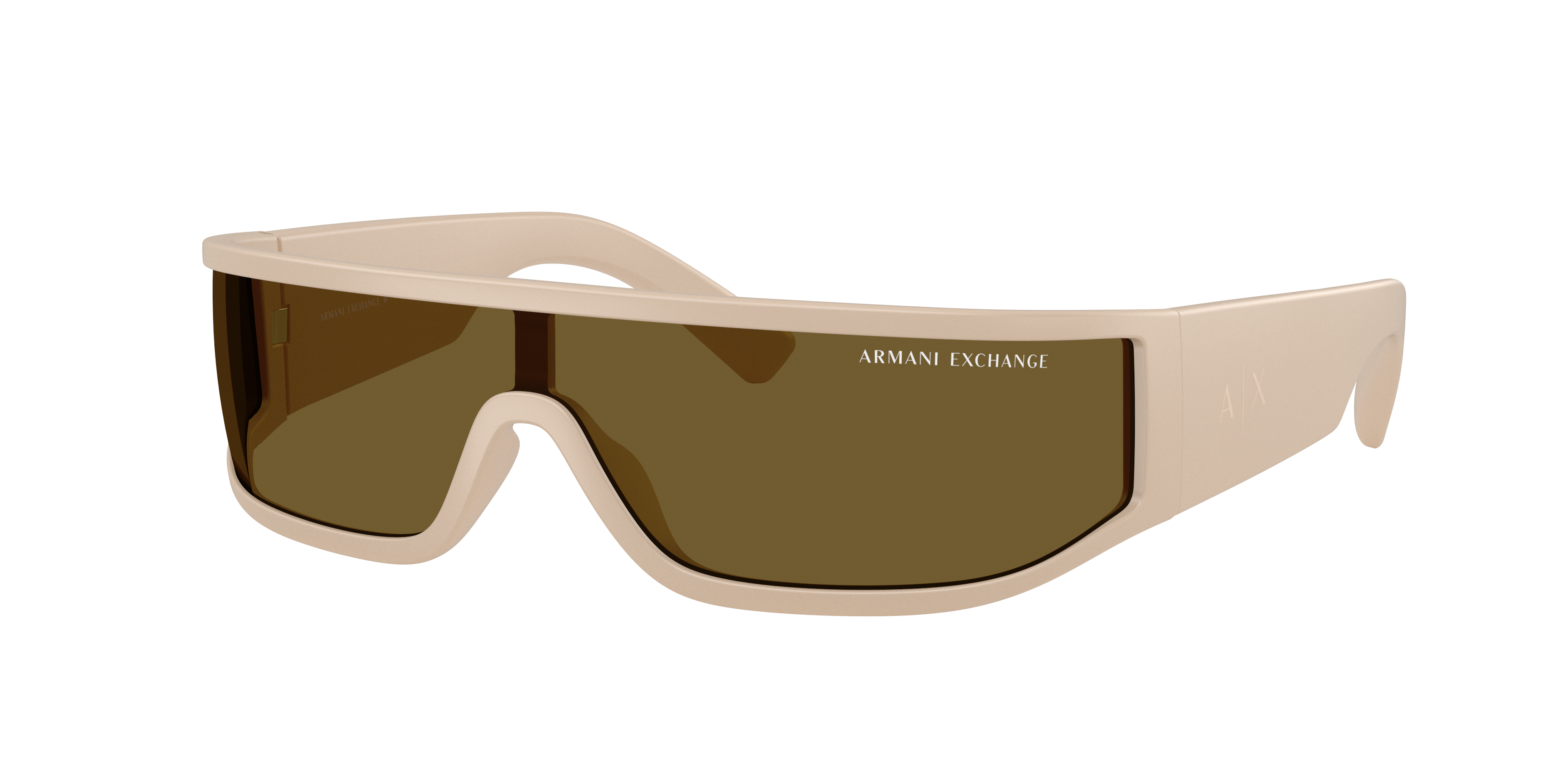 Armani Exchange Man Sunglass AX4153SU -  Frame color: Matte Beige, Lens color: Dark Brown Voodoo